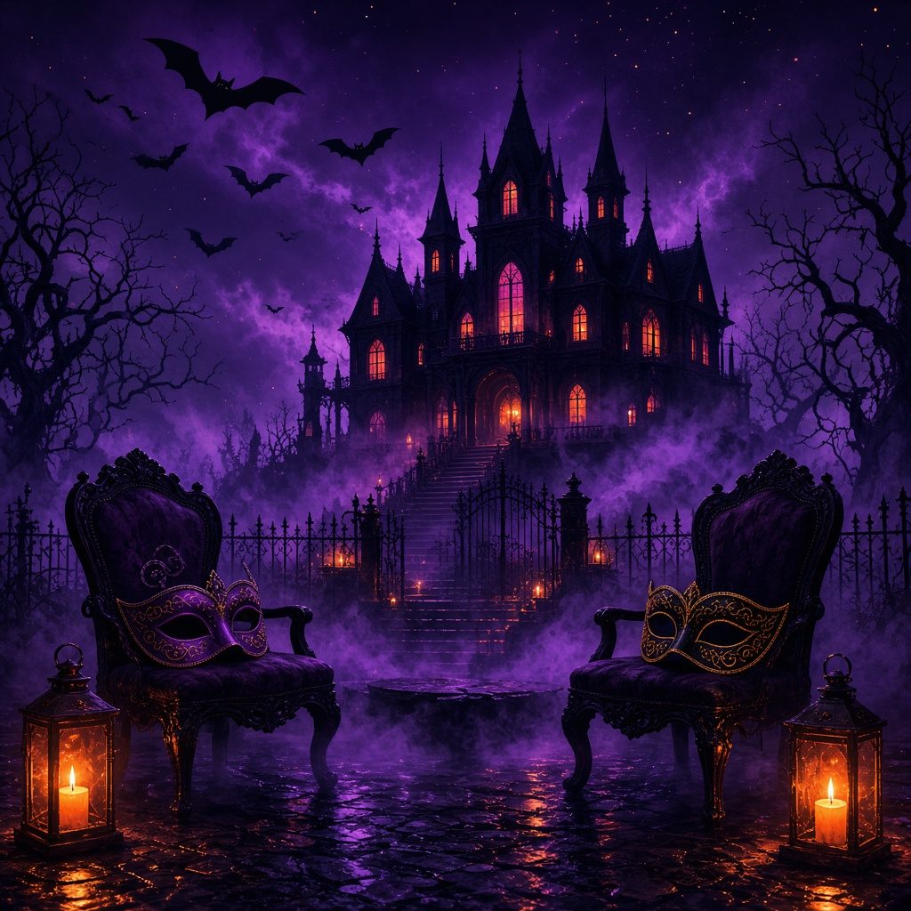 Oath Haunted House — Halloween Party (illustration)