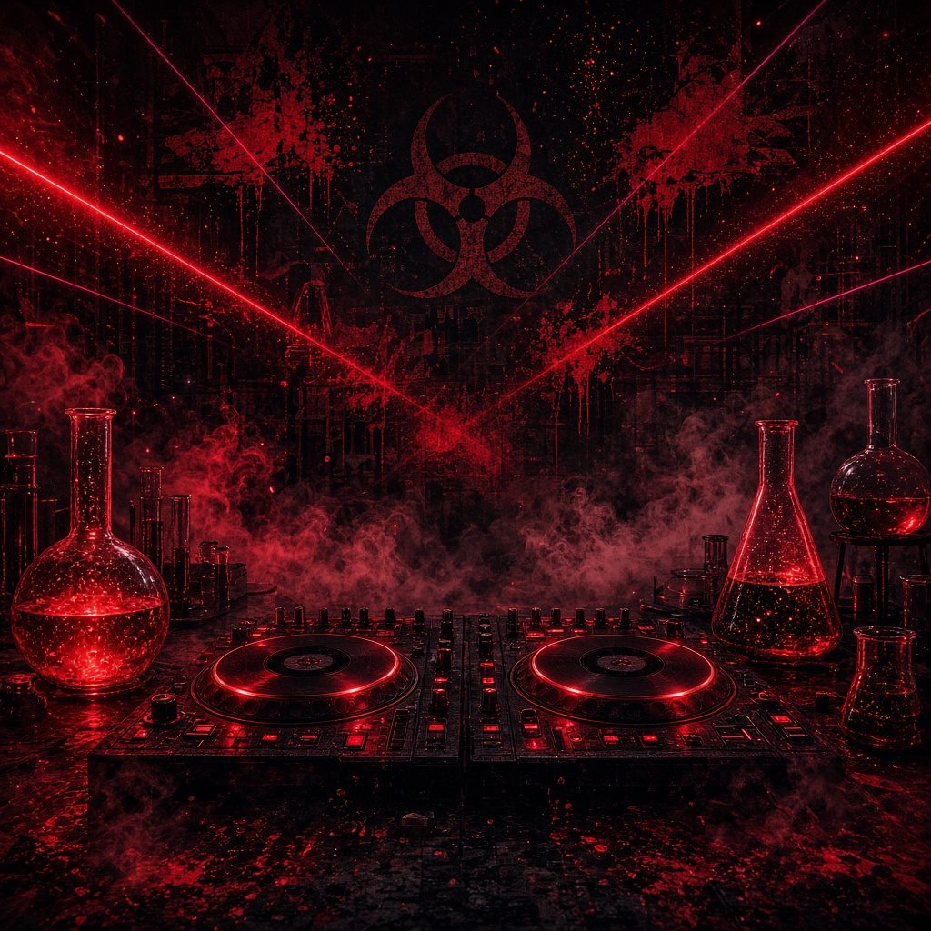 DPLUS Forbidden Lab — Halloween Party (illustration)