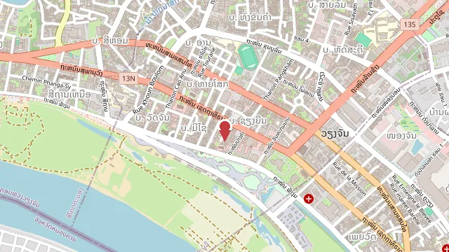Map showing DoubleTree by Hilton Vientiane