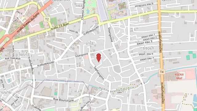 Map showing Embassy of Japan in Laos