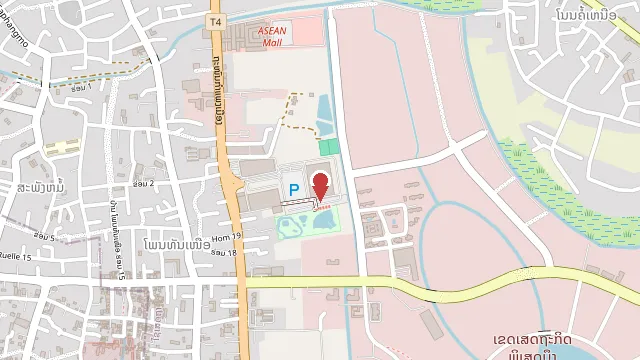 Map showing Lao-ITECC Exhibition Center