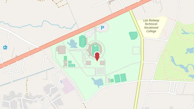 Map showing Laos National Sports Complex